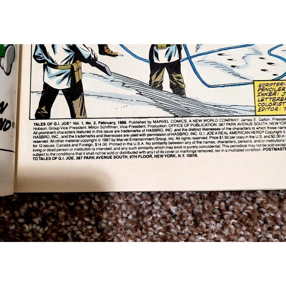 Tale of G.I. Joe Comics Vol. 1 No.2 - Picture 2 of 2